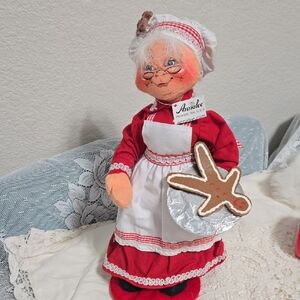 Mrs. Claus Holiday Doll in Red and White